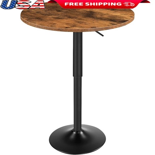 Adjustable round pub table - adjustable,