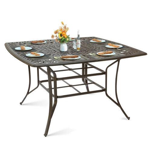 Large patio dining table - dining,